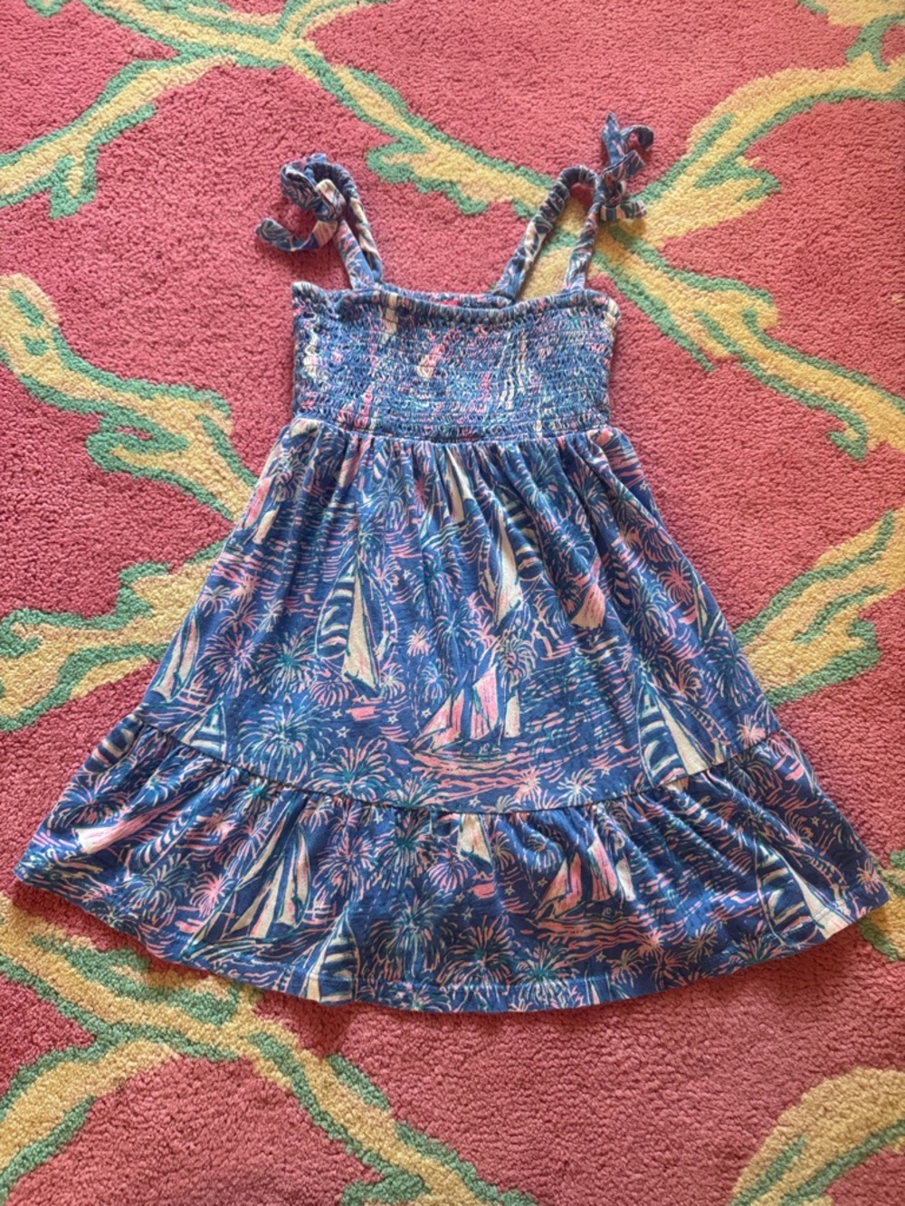 Lilly Pulitzer Sailboat Smocked Sundress for Kids